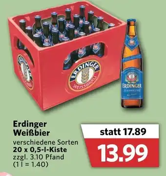 Combi Erdinger Weißbier 20x0,5L Kiste Angebot