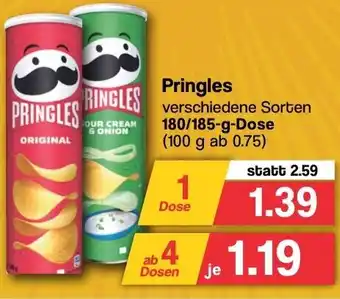 Famila Nord West Pringles 180/185g Dose Angebot