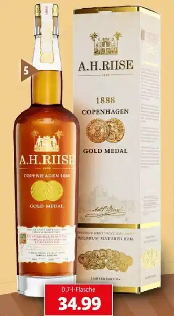 Lidl A.H. Riise 1888 Copenhagen Gold Medal Rum Angebot