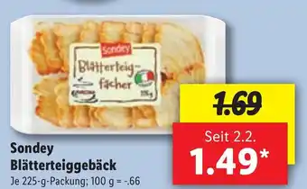 Lidl Sondey Blätterteiggebäck je 225g Angebot