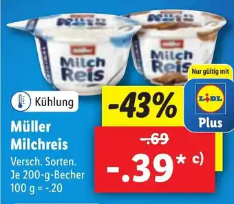 Lidl Müller Milchreis Je 200g Angebot
