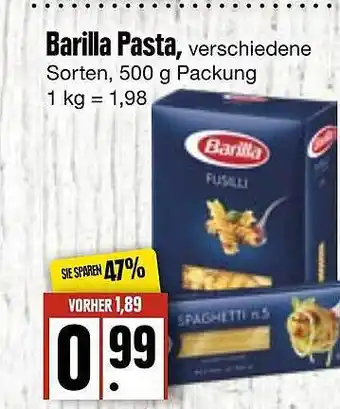 Edeka Frischemarkt Barilla Pasta Verschiedene Sorten Angebot