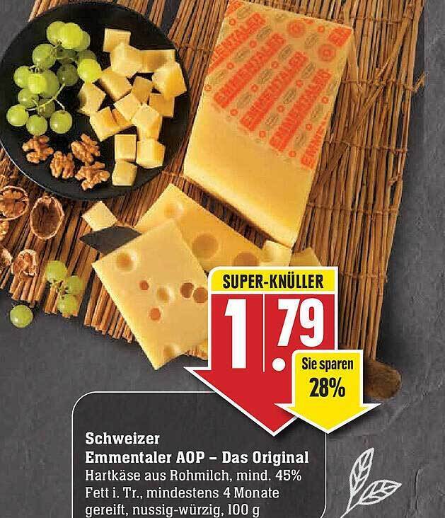 Schweizer Emmentaler Aop Das Original Angebot bei Edeka