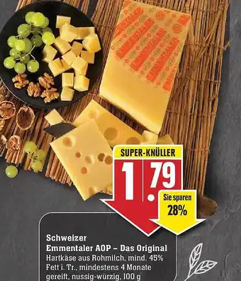 Edeka Schweizer Emmentaler Aop - Das Original Angebot