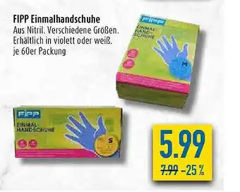 diska FIPP Einmalhandschuhe Angebot