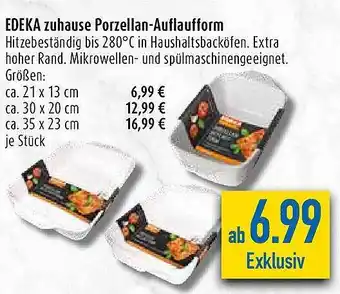 diska Edeka Zuhause Porzellan-auflaufform Angebot