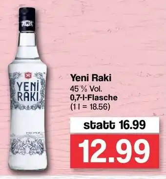 Famila Nord West Yeni Raki 0,7L Flasche Angebot