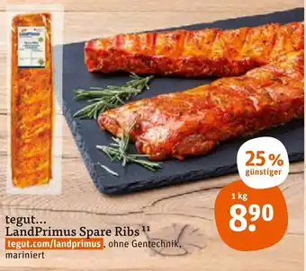 tegut Tegut LandPrimus Spare Ribs 1kg Angebot