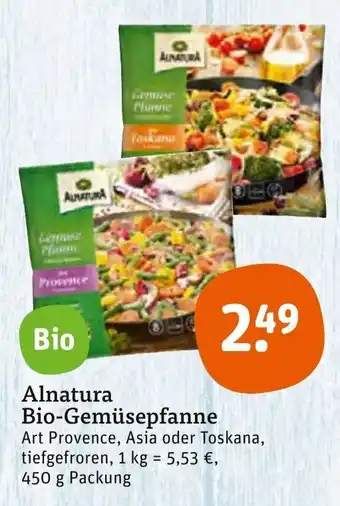 tegut Alnatura Bio Gemüsepfanne 450g Packung Angebot