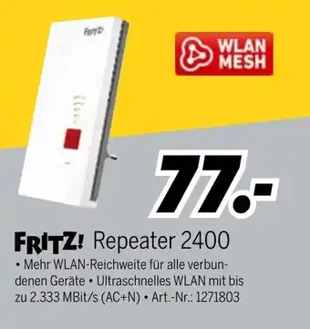 MEDIMAX Fritz! Repeater 2400 Angebot