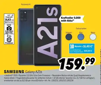 MEDIMAX Samsung Galaxy A21s Angebot