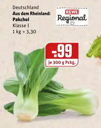 REWE Deutschland Aus dem Rheinland Pakchoi 300g Angebot