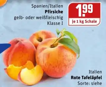 REWE Spanien/Italien Pfirsiche 1kg Angebot