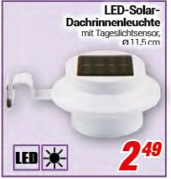 CENTERSHOP LED Solar Dachrinnenleuchte Angebot