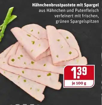 REWE Hähnchenbrustpastete mit Spargel 100g Angebot