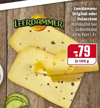 REWE Leerdammer Original oder Delacrème 100g Angebot