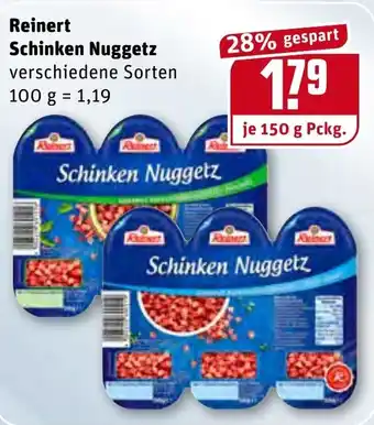 REWE Reinert Schinken Nuggetz 150g Angebot