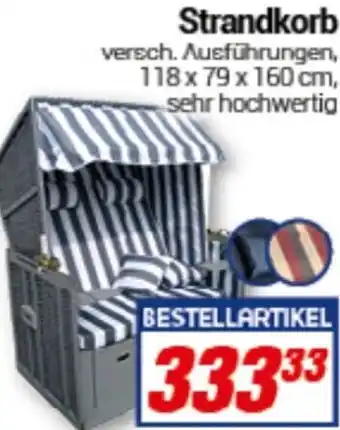 CENTERSHOP Strandkorb Angebot