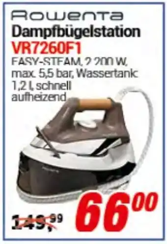 CENTERSHOP Rowenta Dampfbügelstation VR7260F1 Angebot