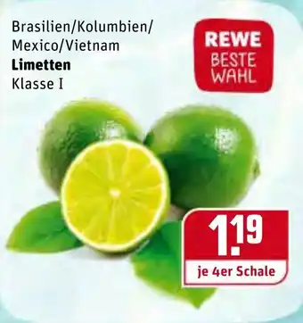 REWE Brasilien/Kolumbien/Mexico/Vietnam Limetten Angebot