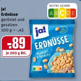 REWE ja! Erdnüsse 200g Angebot