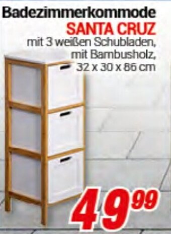 CENTERSHOP Badezimmerkommode Santa Cruz Angebot