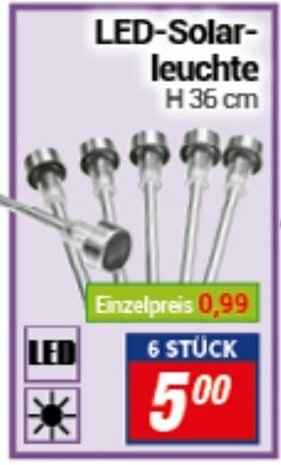 CENTERSHOP LED Solarleuchte Angebot