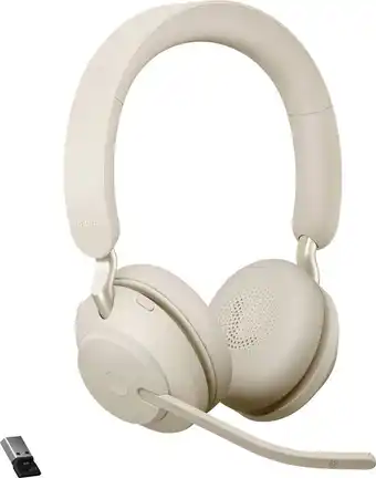 Conrad Jabra Evolve2 65 UC Telefon Over Ear Headset Bluetooth® Stereo Beige  Lautstärkeregelun... Angebot