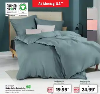 Lidl Meradiso Mako Satin Bettwäsche Angebot