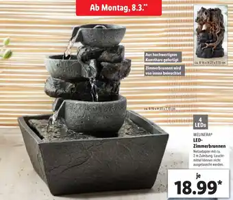 Lidl Melinera LED Zimmerbrunnen Angebot
