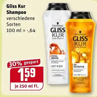 REWE Gliss Kur Shampoo 250ml Angebot