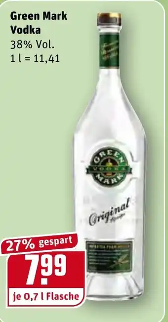 REWE Green Mark Vodka 0,7L Angebot