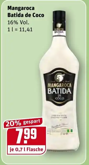 REWE Mangaroca Batida de Coco 0,7L Angebot