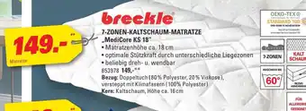 Höffner Breckle 7-zonen-kaltschaum-matratze „medicore ks 18“ Angebot