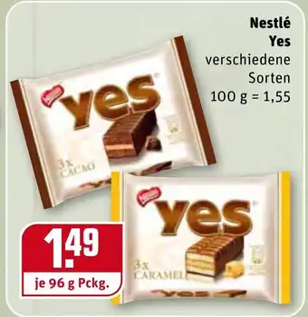 REWE Nestlé Yes 96g Angebot