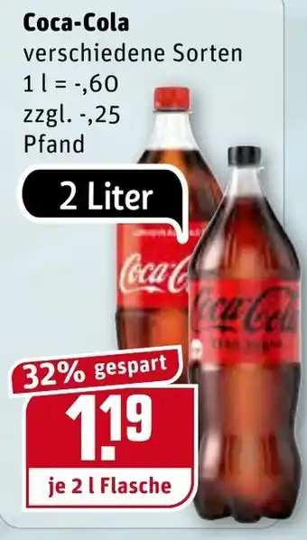 REWE Coca-Cola 2L Angebot