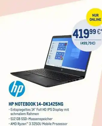 METRO Hp Notebook 14-dk1425ng Angebot