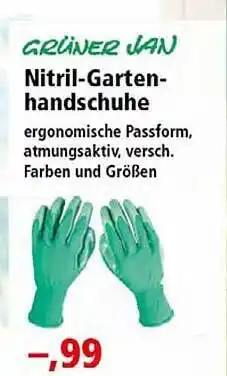 Thomas Philipps Grüner Jan Nitril-garten-handschuhe Angebot