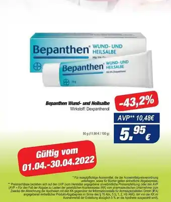 Easy Apotheke Bepanthen Wund- Und Heilsalbe Angebot