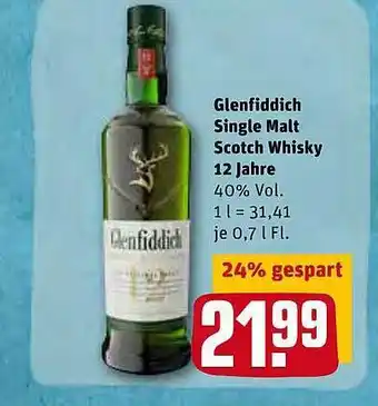 REWE Glenfiddich Single Malt Scotch Whisky 12 Jahre Angebot