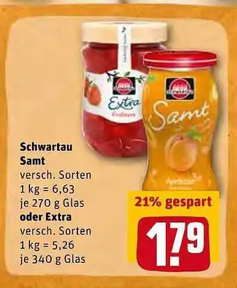 REWE Schwartau Samt Oder Extra Angebot