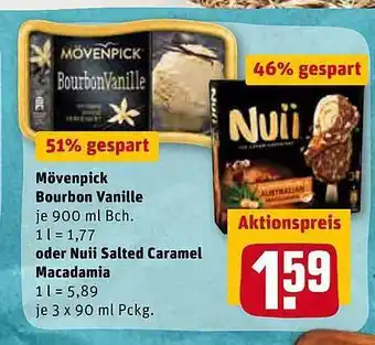 REWE Kaufpark Mövenpick Bourbon Vanille Oder Nuii Salted Caramel Macadamia Angebot