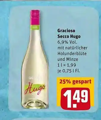 REWE Kaufpark Gracioso Secco Hugo Angebot