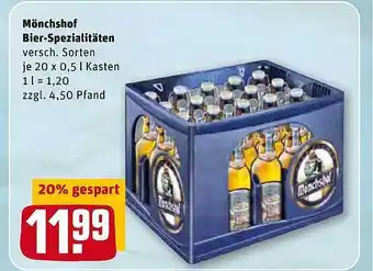 REWE Kaufpark Mönchshof Bier-spezialitäten Angebot