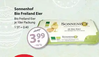 V Markt Sonnenhof Bio Freiland Eier Angebot