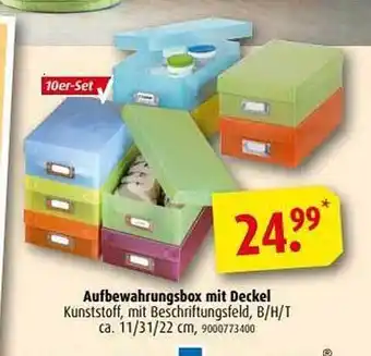 ROLLER Aufbewahrungsbox Mit Deckel Angebot