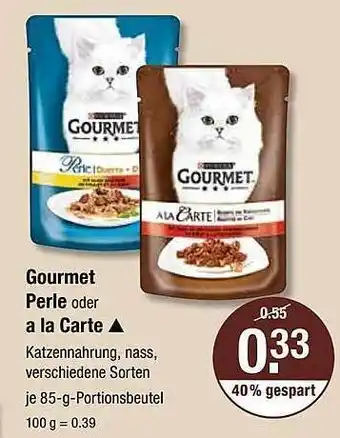 V Markt Gourmet Perle Oder A La Carte Angebot