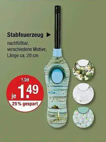 V Markt Stabfeuerzeug Angebot