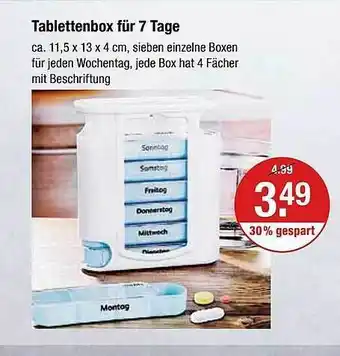 V Markt Tablettenbox Für 7 Tage Angebot