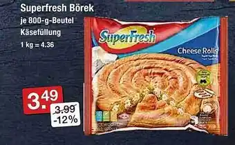 V Markt Superfresh Börek Angebot